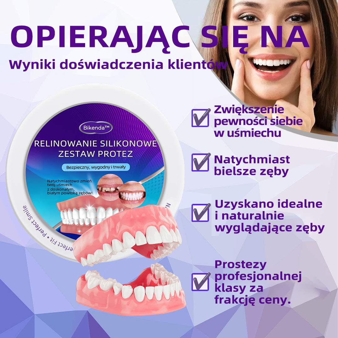 𝐁𝐢𝐤𝐞𝐧𝐝𝐚™ RELINOWANIE SILIKONOWE ZESTAW PROTEZ ( najniższa cena online)💯