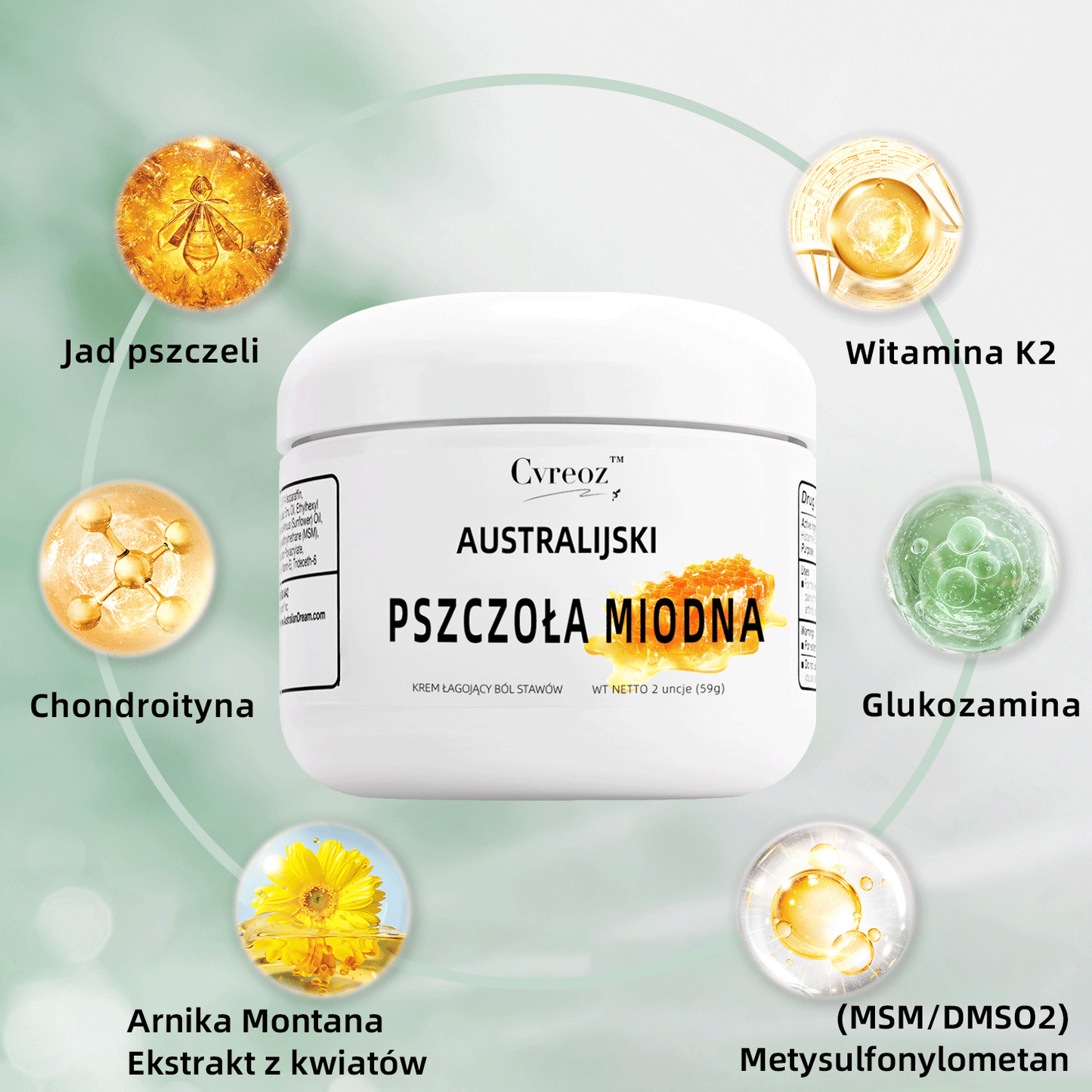 🔥Cvreoz ™  Australian Honey Bee Truison Krem do leczenia Bólu i Gojenia Kości( 🐝 Ograniczona zniżka czasowa Ostatnie 30 minuty 💥）