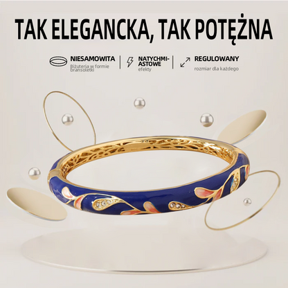 𝐂𝐙𝐓𝐈𝐂𝐋𝐄™Bransoletka ze złota z emalią cloisonné👩‍⚕️ Terapia magnetyczna limfatyczna🍒