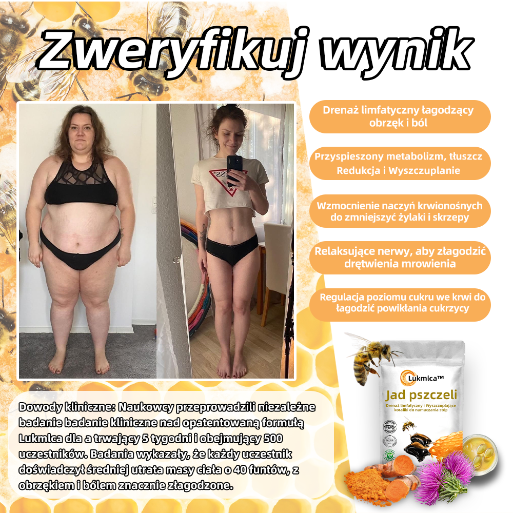 🐝 Lukmlca™ Kule do kąpieli stóp Venom Limfatic Drainage & Slimming Foot Soak Beads 🔥