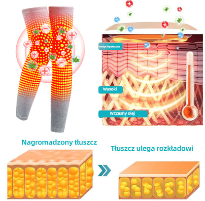 🔥🔥Podpórka na kolano RFMediTherm™ z radiofrekwencją i termicznym działaniem ziołowym (Wysokie ortezy na nogi do przewlekłej niewydolności żylnej, żylaków i obrzęków)