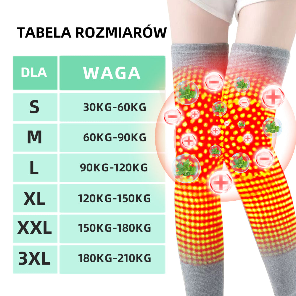 🔥🔥Podpórka na kolano RFMediTherm™ z radiofrekwencją i termicznym działaniem ziołowym (Wysokie ortezy na nogi do przewlekłej niewydolności żylnej, żylaków i obrzęków)